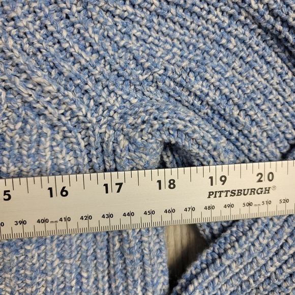 Banana Republic Marled Pullover Sweater Blue Heather - Picture 8 of 8